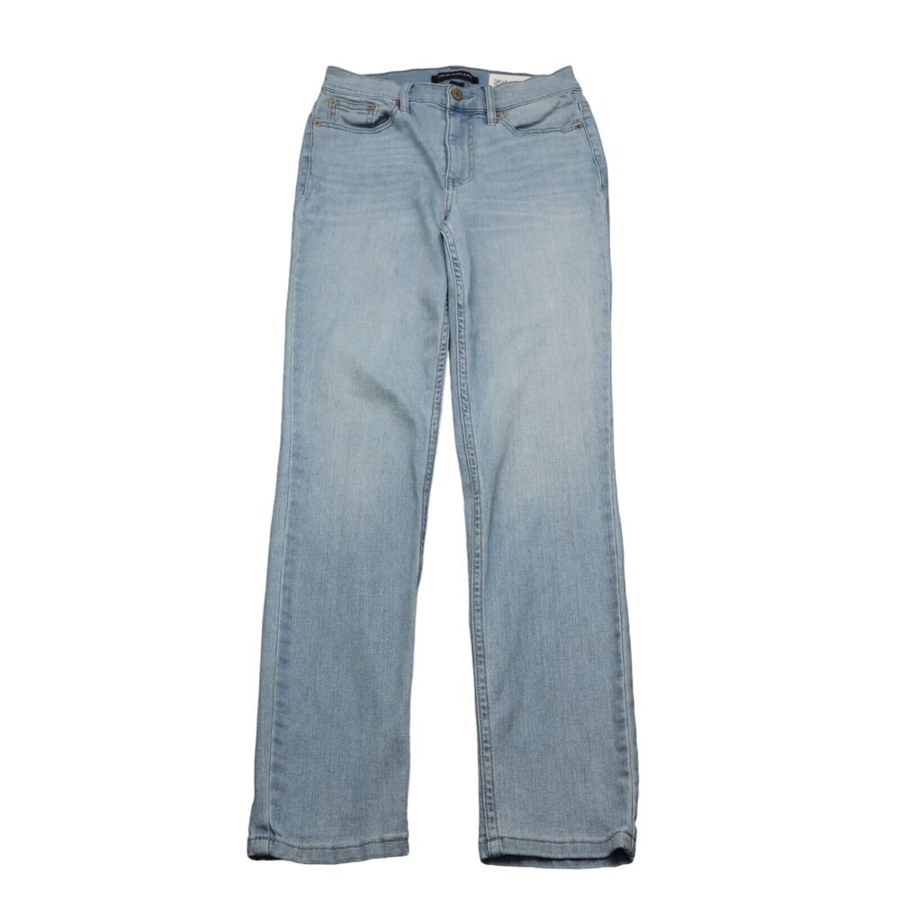 Calvin Klein Pants Womens 27 Light Blue High Rise Flat Front Denim Jeans